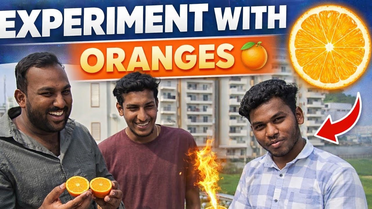 Experiment with Oranges 🍊 🤣 