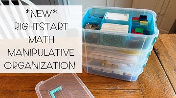 *NEW* RightStart Math manipulative organization solution | This is working SO much better!