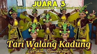 TARI WALANG KADUNG KEC WONGSOREJO JUARA 3 LOMBA TARI TRADISIONAL KAB BANYUWANGI 2024♥️