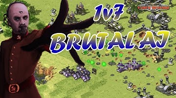 1v7 BRUTAL AI - Allied Yuri Combo  ( Command & Conquer - Yuris Revenge )