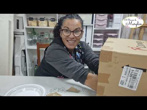 Reuse cardboard boxes to organize craft supplies