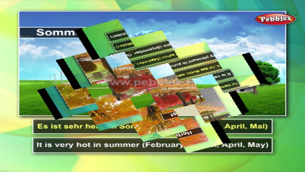 Seasons in German | Learn German Through English | Learn German For ...