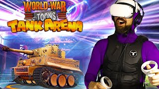 This VR Tank Game is Awesome! World War Toons: Tank Arena Quest 2 Gameplay