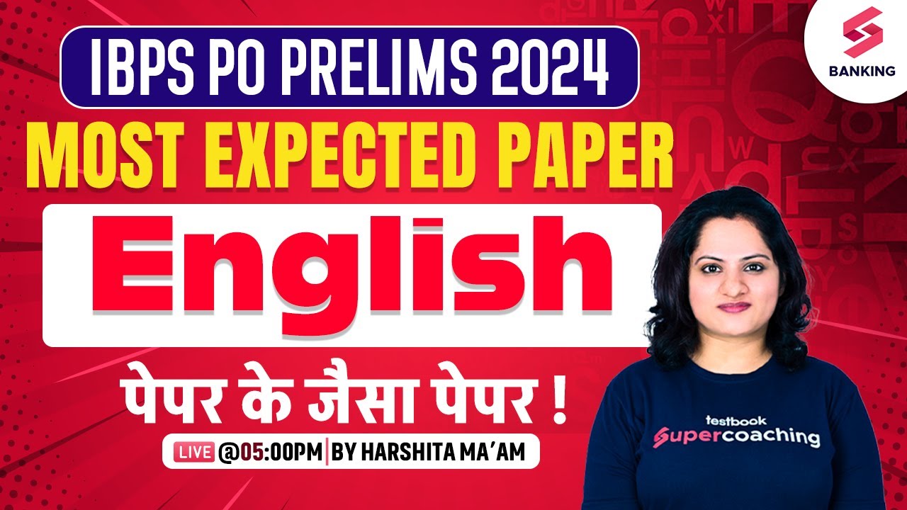 IBPS PO PRE 2024 | IBPS PO English Most Expected Paper | IBPS PO ...