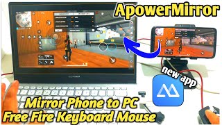 ApowerMirror Play Free Fire/BGMI in Low End PC | Mirror Screen🔥Cast/Connect Phone Screen to PC screenshot 3