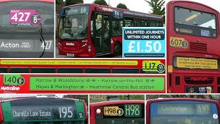 Hayes (W London) Colour-Coded Route-Branded Buses
