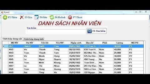 Hướng Dẫn thêm xóa sửa tìm kiếm cơ bản c# với SQL server và Visual 2013