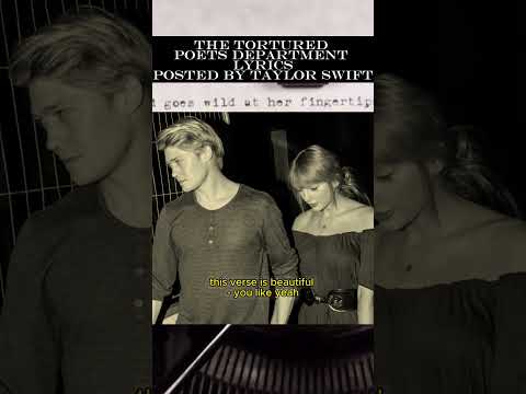 Lyrics of TTPD? one year since the day, that rumour of breakup b/w Joe n Taylor #TTPD #taylorswift