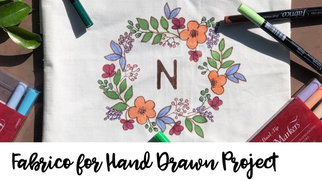 Learn How To Draw On Fabric With Fabrico Markers YouTube