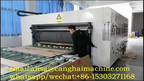 lead edge feeder three color printer slotter die cutter machine with stacker