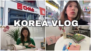vlog🇰🇷:обзор нового даисо 다이소🛒/корейский fixprice/занимаюсь корейским в кофейне📚🇰🇷/Korea vlog