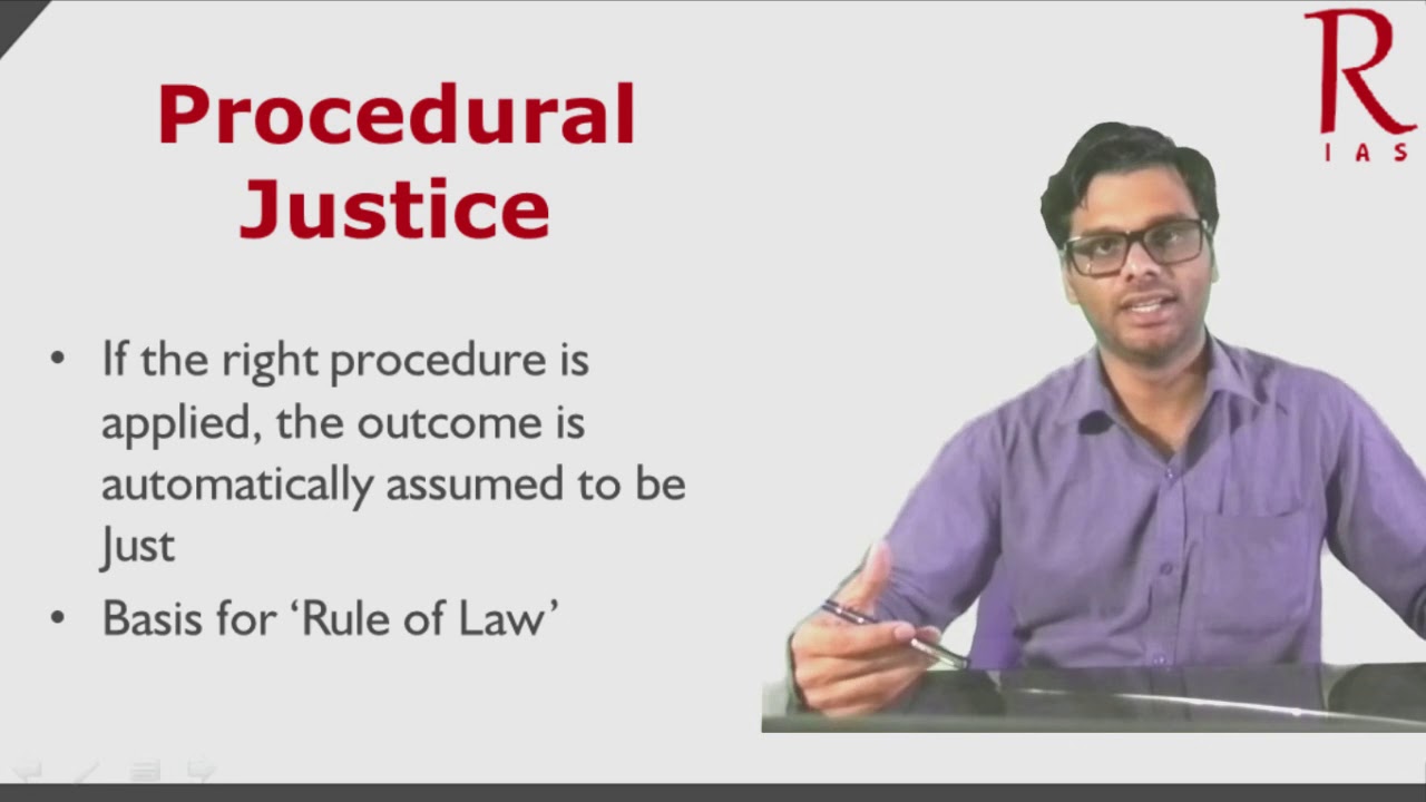 3 5 Procedural And Substantive Justice Political Science Ias Videos