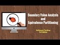 Boundary Value Analysis and Equivalence Partitioning: Software Testing Tutorial