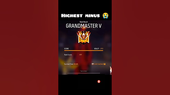 free fire highest minus in Grandmaster one match 😭😭😭 100000 score🔥😍#shorts #viral #new#grandmaster