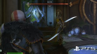 Kratos vs Alva | Light Speed Duel – GOW Ragnarök | 4K