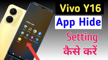 How to lock & hide apps in vivo y16 | Vivo y16 app hide setting kaise kare