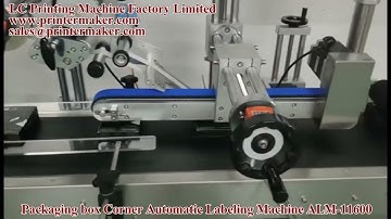 Packaging box Corner Automatic Labeling Machine model ALM-11600