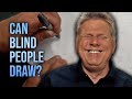 Can Blind People Draw? (Blind Man Draws A Cat, A Car, & Himself)