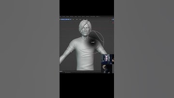Sculpting Leon S Kennedy Resident Evil 4 Remake 3D character BLENDER PART 2 #3dprinting #blender