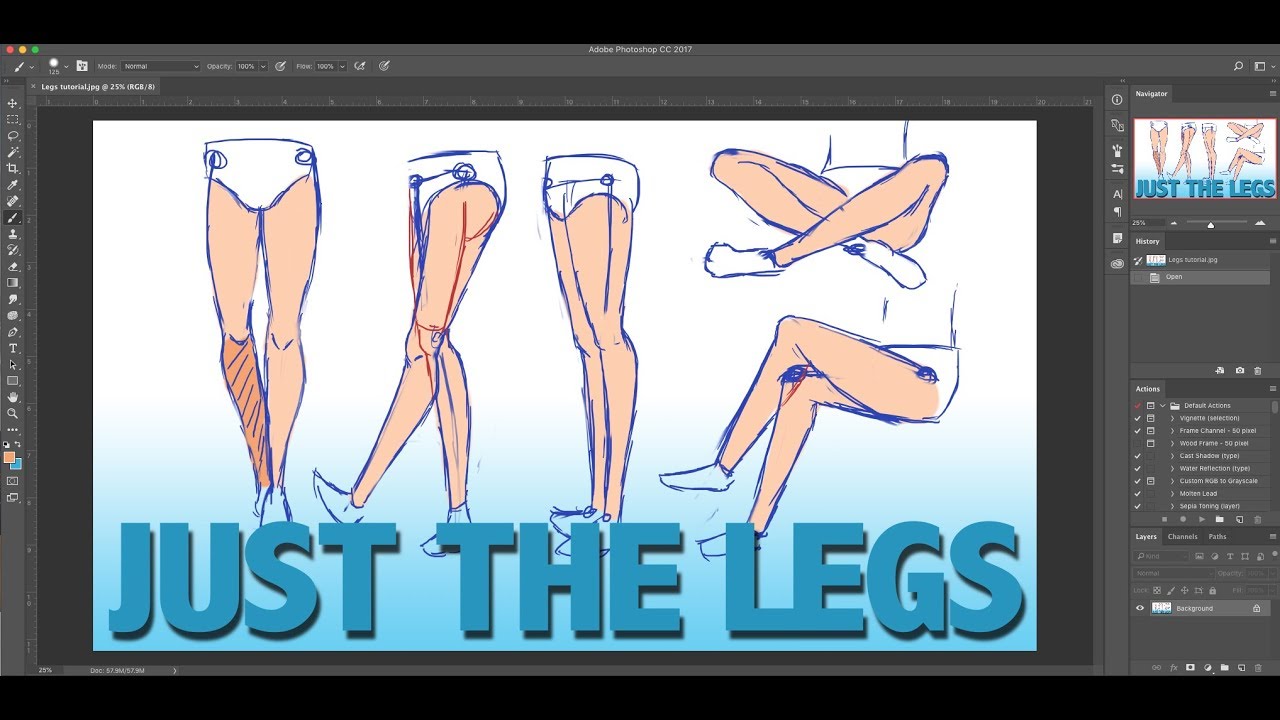 Drawing Legs | Tutorial - YouTube