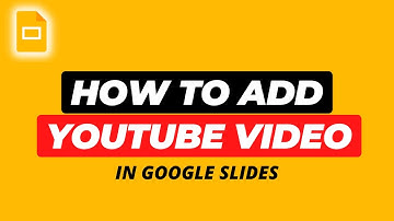 How To Put A YouTube Video in Google Slides