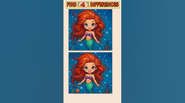Only 1% of People Can Find All Differences in This Mermaid Game