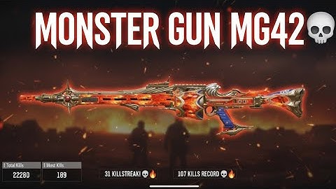 Monster Gun💀👹 MG42 — 22,280 Kills, 1891 Headshots, 107 kills in single game 🔥
