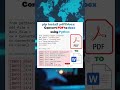 Convert PDF to Word (DOCX) Using Python | pdf2docx Library Tutorial