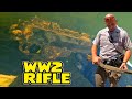 Stolen WWII Military Rifle Found Underwater In River Scuba Diving!