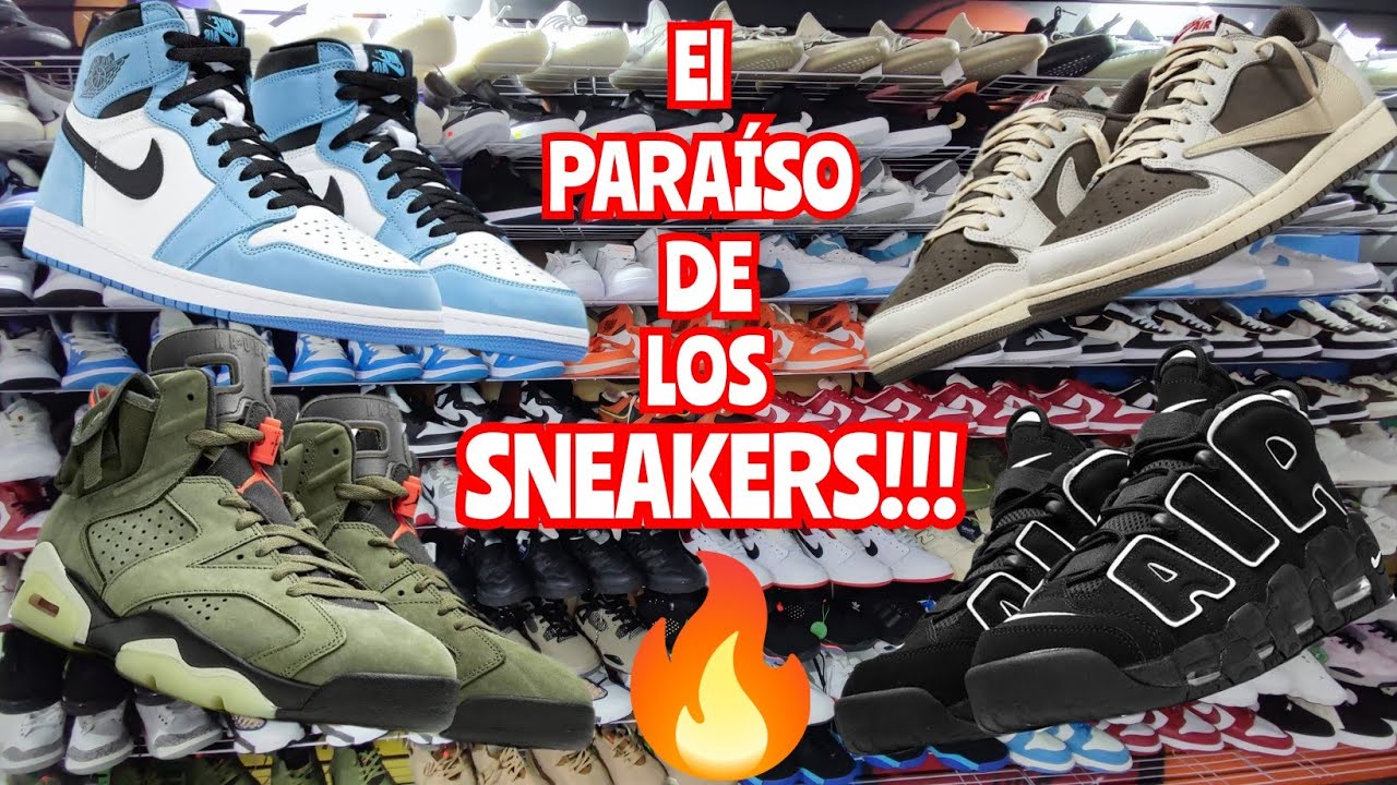 🔥EL PARAÍSO DE LOS SNEAKERS😱 IMPORTADOS LOS MÁS BARATOS🤑 QUE GRABÉ TRAVIS RETRO 1 BAD BUNNY UPTEMPO🤯