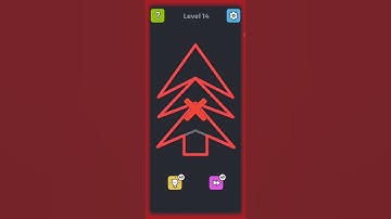 Single Line Puzzle Drawing Level 14 Gameplay #singleline #puzzledrawing #shorts