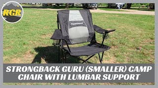 STRONGBACK GURU (smaller) Camp Chair with Lumbar Support | Product Review | For shorter people by Road Gear Reviews 6,670 views 5 years ago 9 minutes, 10 seconds