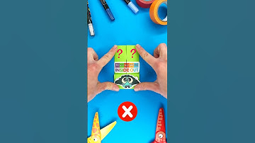 Try to Solve Paper Craft Puzzle with Inside Out Heroes 🧩#insideout2 #insideout #papercraft #puzzle