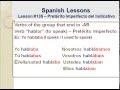 Free Spanish Lessons 135 -Conjugation: Pret.Imperfecto del Indicativo