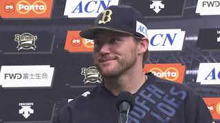 2020年7月11日 オリックス・ヒギンス投手ヒーローインタビュー