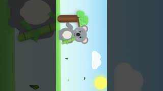 Cute Koala Animation using HTML CSS JavaScript 🐨🌿 | Realistic CSS Animation #shorts