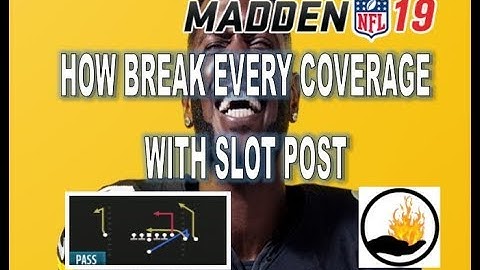 MADDEN 19 OFFENSIVE TIPS - HOW TO BEAT EVERY ZONE COVERAGE WITH SLOT DRIVE