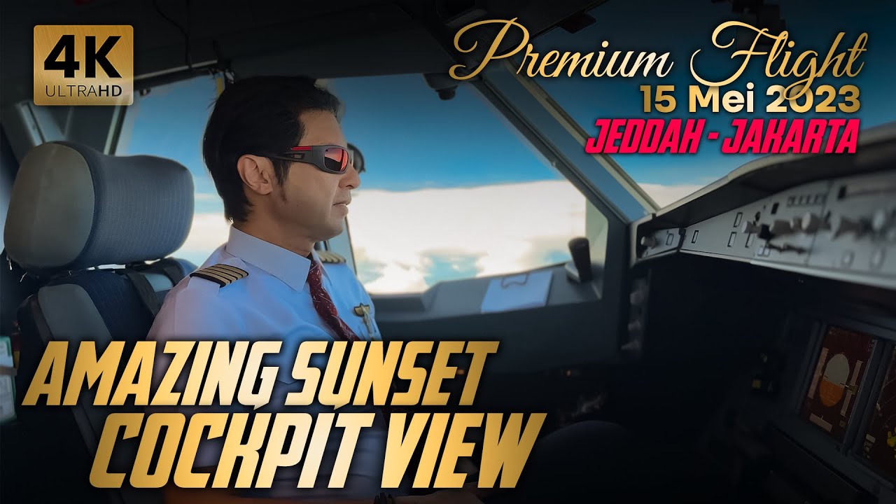 A330 Jeddah - Jakarta | 4K cockpit view | Lion Air Umroh