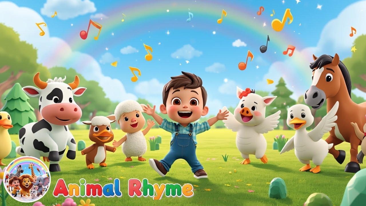 The Farmer in the Dell | Jack’s Viral Farm Song | Learn Animals & Family Chain