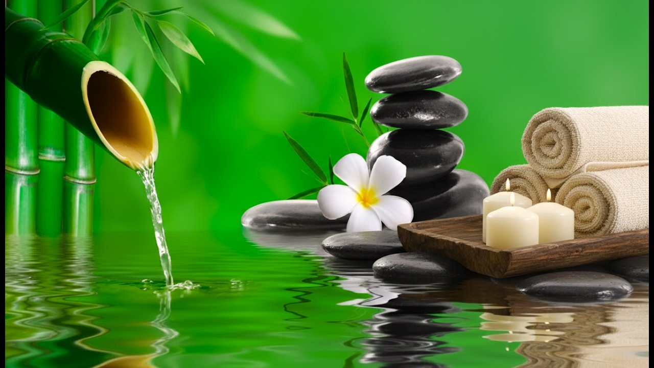 Water Calm Instruments Relaxing Music & Water Sounds for Meditation 🌿 Relieve Stress, Anxiety ...