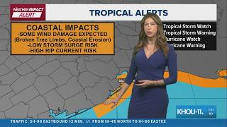Weather Impact Alert: Strong winds from Bertha arrive on Texas coast