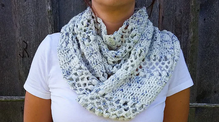 Speckled Infinity Scarf Crochet Tutorial
