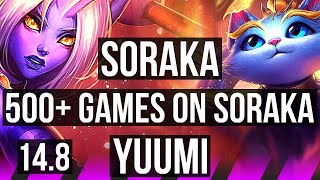 SORAKA & Karthus vs YUUMI & Ezreal (SUP) | 0/3/16, 500+ games | BR Grandmaster | 14.8