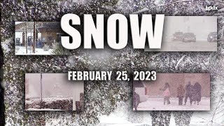 Snow in Hesperia, CA - February 25, 2023