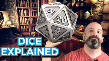 DICE EXPLAINED IN LESS THAN 6 MINUTES | Dungeons and dragons dice basics including percentile dice