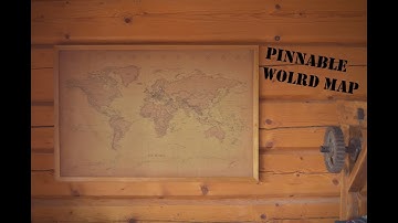 Pinnable world map