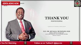 LIVE: PCS Musali Mudavadi at Senate Committee on Devolution and Intergovernmental Relations