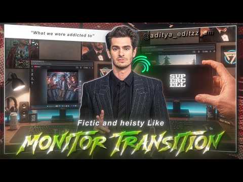 Trending " MONITOR TRANSITION " Like @fictic_editz In Alight Motion!🤯(+Presets)