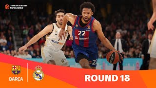FC BarcelonaReal Madrid | Round 18 Highlights | 202324 Turkish Airlines EuroLeague