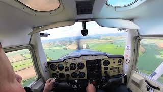 Cessna C152  Runway 25  Old Buckenham Landings  24 May 2024